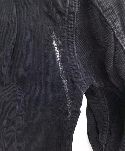 SEQUEL（シークエル）SEQUEL (シークエル) FRAGMENT DESIGN (フラグメントデザイン) DAMAGE CORDUROY JACKET ブラック サイズ:Mの古着・服飾アイテム