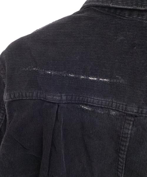 SEQUEL（シークエル）SEQUEL (シークエル) FRAGMENT DESIGN (フラグメントデザイン) DAMAGE CORDUROY JACKET ブラック サイズ:Mの古着・服飾アイテム