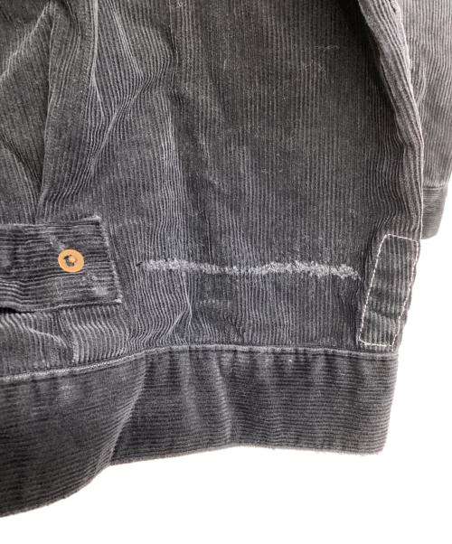 SEQUEL（シークエル）SEQUEL (シークエル) FRAGMENT DESIGN (フラグメントデザイン) DAMAGE CORDUROY JACKET ブラック サイズ:Mの古着・服飾アイテム