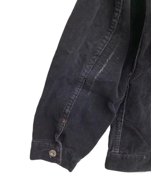 SEQUEL（シークエル）SEQUEL (シークエル) FRAGMENT DESIGN (フラグメントデザイン) DAMAGE CORDUROY JACKET ブラック サイズ:Mの古着・服飾アイテム