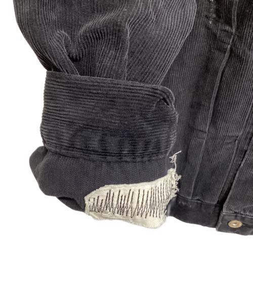 SEQUEL（シークエル）SEQUEL (シークエル) FRAGMENT DESIGN (フラグメントデザイン) DAMAGE CORDUROY JACKET ブラック サイズ:Mの古着・服飾アイテム