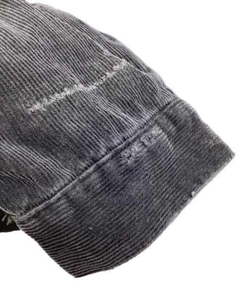 SEQUEL（シークエル）SEQUEL (シークエル) FRAGMENT DESIGN (フラグメントデザイン) DAMAGE CORDUROY JACKET ブラック サイズ:Mの古着・服飾アイテム