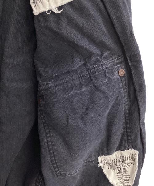 SEQUEL（シークエル）SEQUEL (シークエル) FRAGMENT DESIGN (フラグメントデザイン) DAMAGE CORDUROY JACKET ブラック サイズ:Mの古着・服飾アイテム