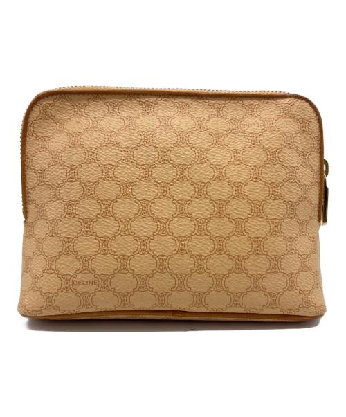CELINE（セリーヌ）CELINE (セリーヌ) コスメポーチ ベージュの古着・服飾アイテム