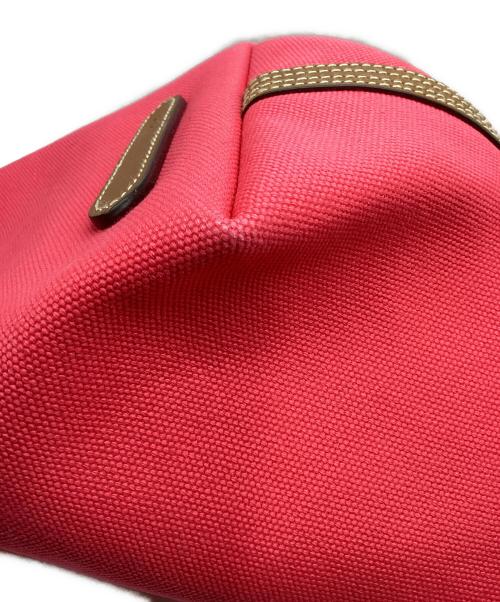 POLO RALPH LAUREN（ポロ・ラルフローレン）POLO RALPH LAUREN (ポロ・ラルフローレン) トートバッグ レッド×キャメルの古着・服飾アイテム