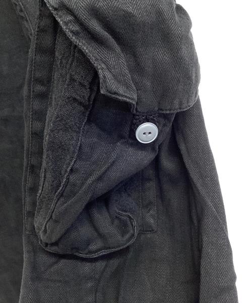 KAPITAL（キャピタル）KAPITAL (キャピタル) リネン混カーゴパンツ ブラック サイズ:Lの古着・服飾アイテム