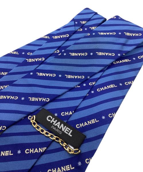 CHANEL（シャネル）CHANEL (シャネル) ネクタイ スカイブルー×ブルー サイズ:FREEの古着・服飾アイテム