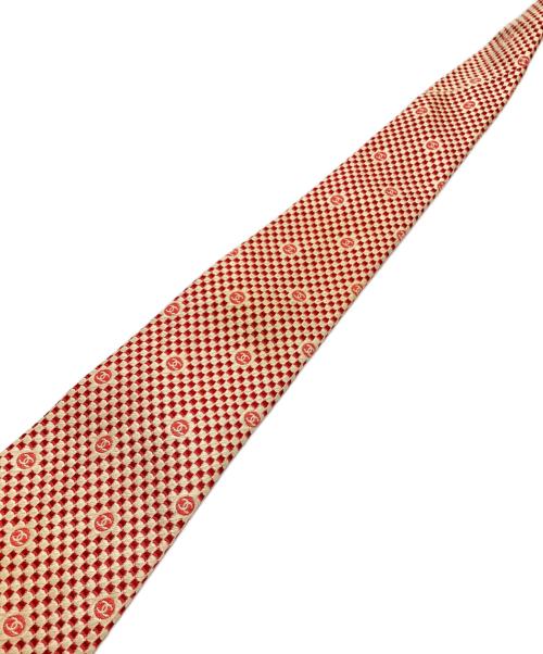 CHANEL（シャネル）CHANEL (シャネル) ネクタイ レッド×ベージュ サイズ:FREEの古着・服飾アイテム