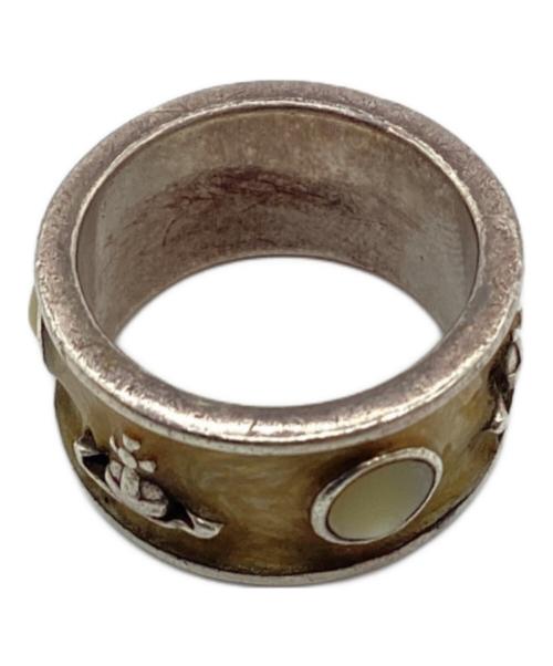 Vivienne Westwood（ヴィヴィアンウエストウッド）Vivienne Westwood (ヴィヴィアンウエストウッド) リング シルバー×ベージュ サイズ:16(推定)の古着・服飾アイテム