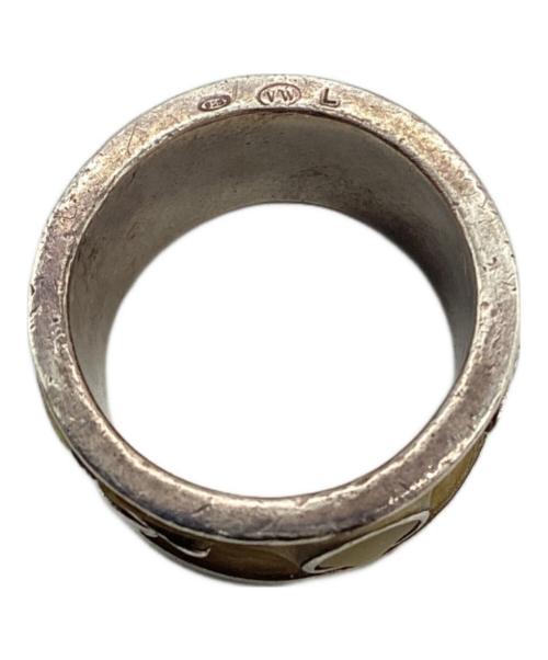 Vivienne Westwood（ヴィヴィアンウエストウッド）Vivienne Westwood (ヴィヴィアンウエストウッド) リング シルバー×ベージュ サイズ:16(推定)の古着・服飾アイテム