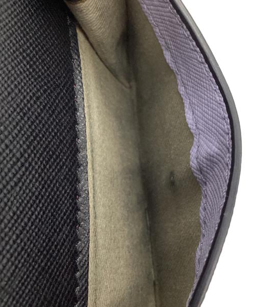 MARNI（マルニ）MARNI (マルニ) 3つ折り財布 ブラウン×パープルの古着・服飾アイテム