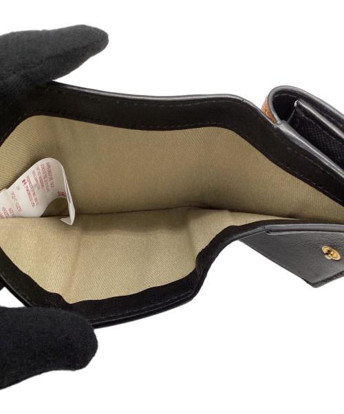 MARNI（マルニ）MARNI (マルニ) 3つ折り財布 ブラウン×パープルの古着・服飾アイテム