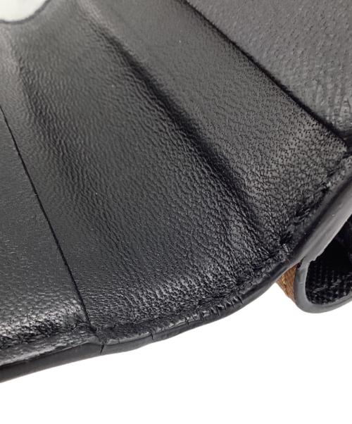 MARNI（マルニ）MARNI (マルニ) 3つ折り財布 ブラウン×パープルの古着・服飾アイテム