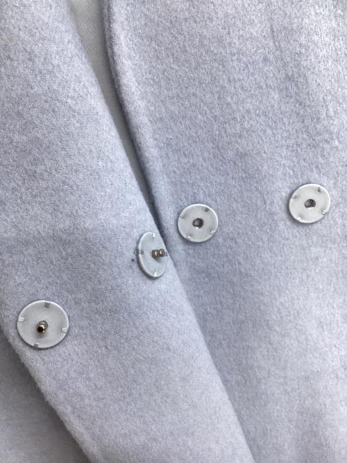 BALLSEY（ボールジィ）BALLSEY (ボールジィ) プレミアムウールリバー オープンカラーショートコート ブルー サイズ:36の古着・服飾アイテム