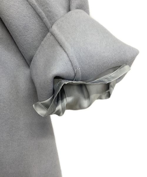 BALLSEY（ボールジィ）BALLSEY (ボールジィ) プレミアムウールリバー オープンカラーショートコート ブルー サイズ:36の古着・服飾アイテム