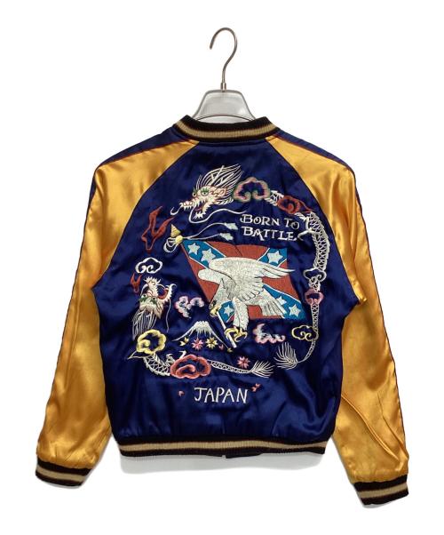 TAILOR 東洋（テーラー東洋）TAILOR 東洋 (テーラー東洋) リバーシブルスタジャン ブルー×ブラック サイズ:Sの古着・服飾アイテム