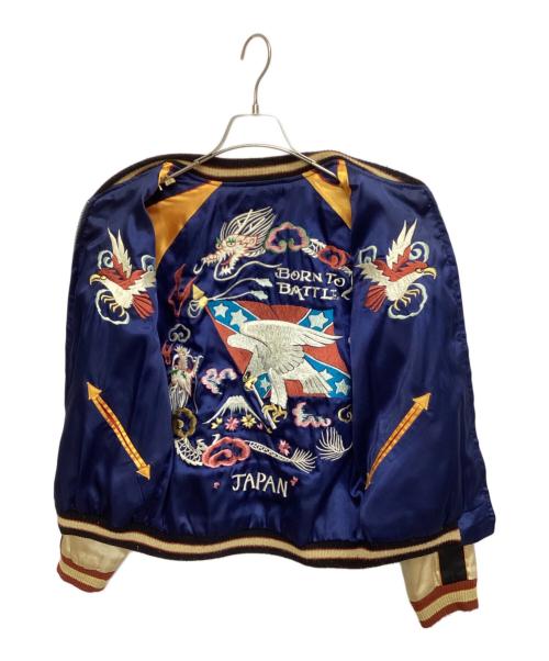 TAILOR 東洋（テーラー東洋）TAILOR 東洋 (テーラー東洋) リバーシブルスタジャン ブルー×ブラック サイズ:Sの古着・服飾アイテム