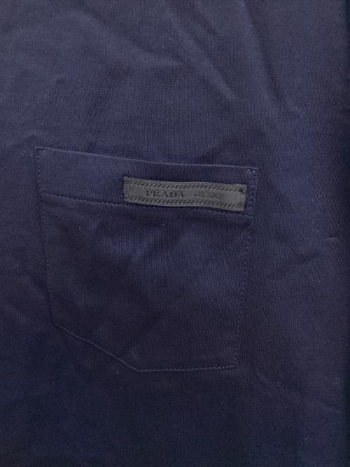 PRADA（プラダ）PRADA (プラダ) 半袖カットソー ネイビー サイズ:Mの古着・服飾アイテム