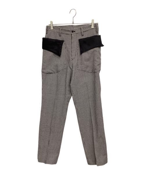 sulvam（サルバム）sulvam (サルバム) パンツ ホワイト×ブラック サイズ:Sの古着・服飾アイテム