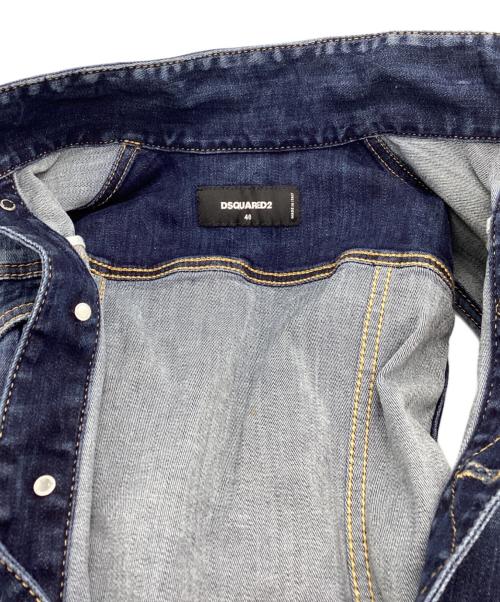 DSQUARED2（ディースクエアード）DSQUARED2 (ディースクエアード) ノースリーブワンピース ネイビー サイズ:40の古着・服飾アイテム