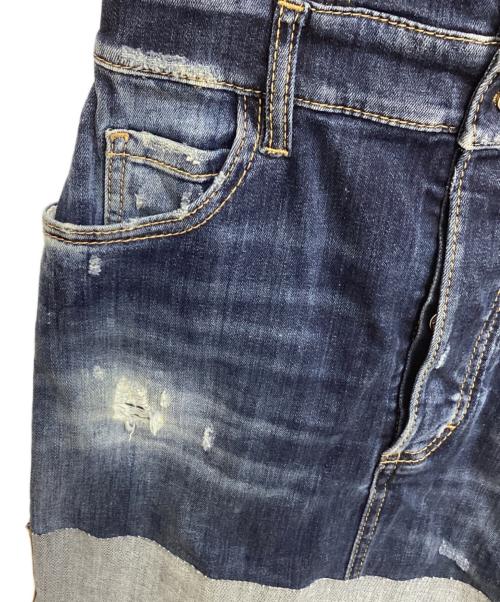 DSQUARED2（ディースクエアード）DSQUARED2 (ディースクエアード) ノースリーブワンピース ネイビー サイズ:40の古着・服飾アイテム