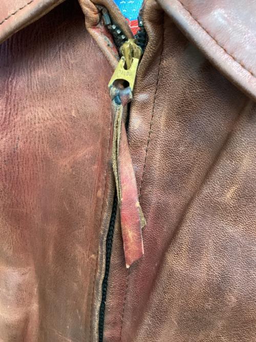 Aero LEATHER（エアロレザー）Aero LEATHER (エアロレザー) レザージャケット ブラウン サイズ:38の古着・服飾アイテム