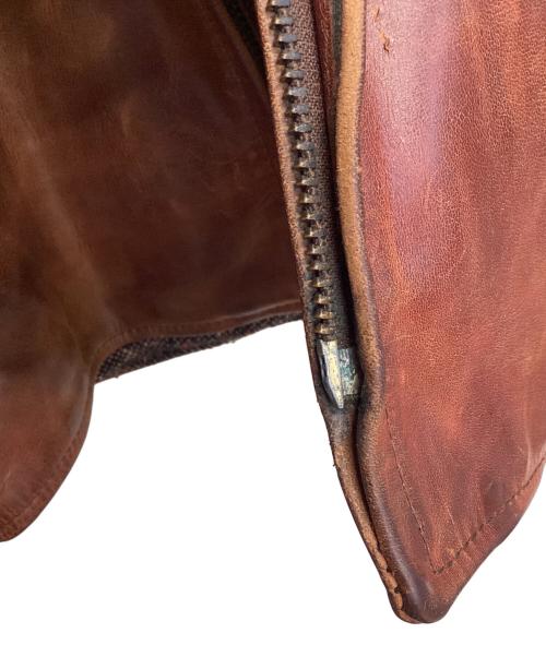 Aero LEATHER（エアロレザー）Aero LEATHER (エアロレザー) レザージャケット ブラウン サイズ:38の古着・服飾アイテム