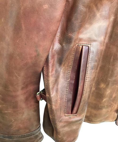 Aero LEATHER（エアロレザー）Aero LEATHER (エアロレザー) レザージャケット ブラウン サイズ:38の古着・服飾アイテム