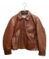 Aero LEATHER（エアロレザー）の古着「レザージャケット」｜ブラウン