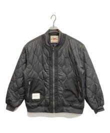 karaku（カラク）の古着「キルティング中綿フライトジャケット」｜グレー