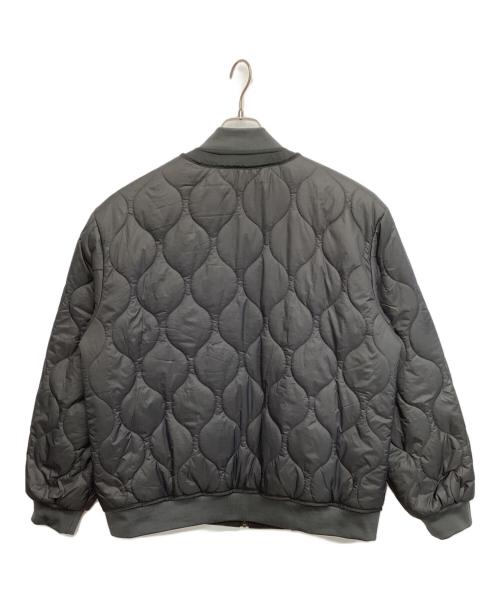 karaku（カラク）KARAKU (カラク) キルティング中綿フライトジャケット グレー サイズ:XXLの古着・服飾アイテム