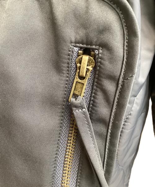 karaku（カラク）KARAKU (カラク) キルティング中綿フライトジャケット グレー サイズ:XXLの古着・服飾アイテム