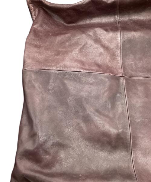 MIHARA YASUHIRO（ミハラヤスヒロ）MIHARA YASUHIRO (ミハラヤスヒロ) レザーボストンバッグ ブラウンの古着・服飾アイテム