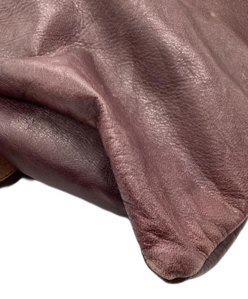 MIHARA YASUHIRO（ミハラヤスヒロ）MIHARA YASUHIRO (ミハラヤスヒロ) レザーボストンバッグ ブラウンの古着・服飾アイテム