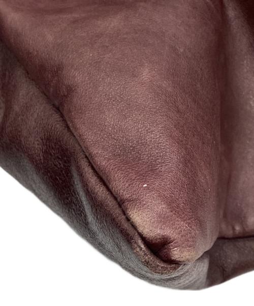 MIHARA YASUHIRO（ミハラヤスヒロ）MIHARA YASUHIRO (ミハラヤスヒロ) レザーボストンバッグ ブラウンの古着・服飾アイテム