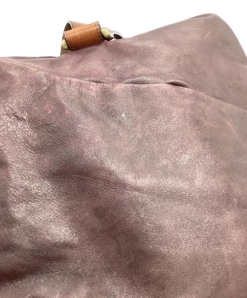 MIHARA YASUHIRO（ミハラヤスヒロ）MIHARA YASUHIRO (ミハラヤスヒロ) レザーボストンバッグ ブラウンの古着・服飾アイテム