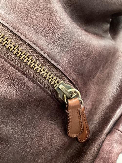 MIHARA YASUHIRO（ミハラヤスヒロ）MIHARA YASUHIRO (ミハラヤスヒロ) レザーボストンバッグ ブラウンの古着・服飾アイテム