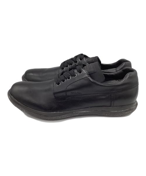 PRADA SPORTS（プラダスポーツ）PRADA SPORTS (プラダスポーツ) レザースニーカー ブラック サイズ:SIZE 7 1/2の古着・服飾アイテム