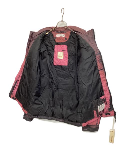 DIESEL（ディーゼル）DIESEL (ディーゼル) 中綿ジャケット ブラック×ピンク サイズ:XL 未使用品の古着・服飾アイテム