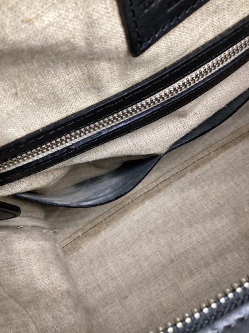 PORTER（ポーター）PORTER (ポーター) レザーボストンバッグ ブラックの古着・服飾アイテム