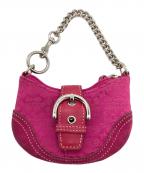 COACHコーチ）の古着「ミニバッグ」｜ショッキングピンク