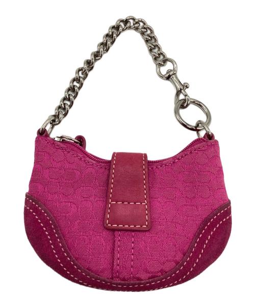 COACH（コーチ）COACH (コーチ) ミニバッグ ショッキングピンクの古着・服飾アイテム