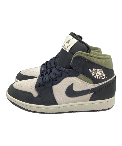 NIKE（ナイキ）NIKE (ナイキ) ハイカットスニーカー ブラック×アイボリー×オリーブ サイズ:27.5の古着・服飾アイテム