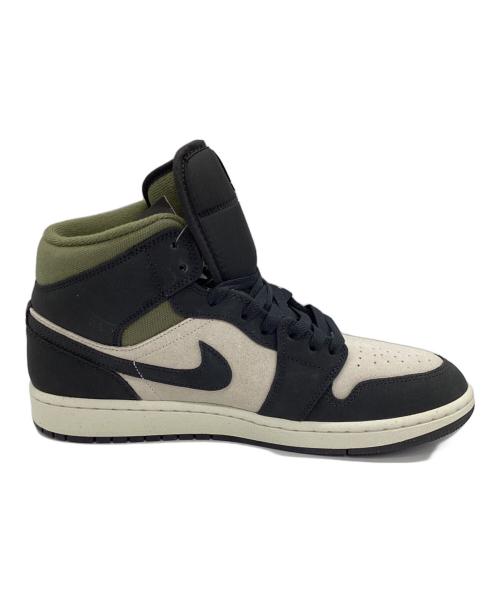 NIKE（ナイキ）NIKE (ナイキ) ハイカットスニーカー ブラック×アイボリー×オリーブ サイズ:27.5の古着・服飾アイテム