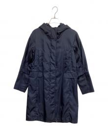 'S Max Mara（エスマックスマーラ）の古着「ファーライナーナイロンコート」｜ネイビー