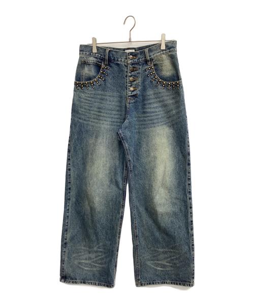 BADWAY（バッドウェイ）BADWAY (バッドウェイ) デニムパンツ インディゴ サイズ:Mの古着・服飾アイテム