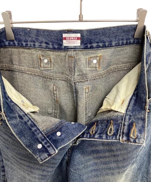 BADWAY（バッドウェイ）BADWAY (バッドウェイ) デニムパンツ インディゴ サイズ:Mの古着・服飾アイテム