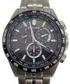 CITIZENシチズン）の古着「クロノグラフ」｜ブラック×シルバー