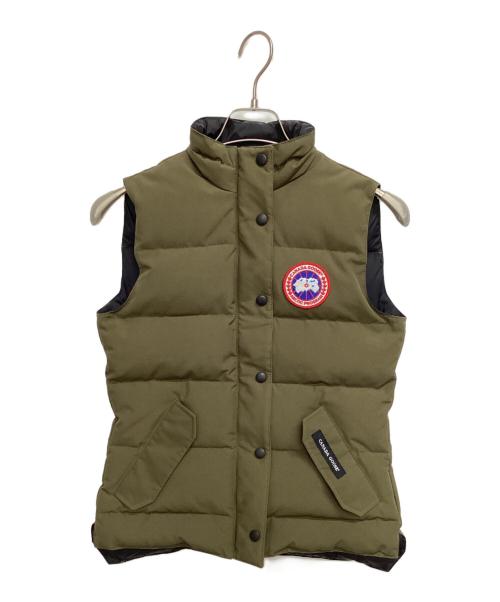 CANADA GOOSE（カナダグース）CANADA GOOSE (カナダグース) ダウンベスト オリーブ サイズ:XSの古着・服飾アイテム