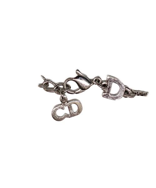 Christian Dior（クリスチャン ディオール）Christian Dior (クリスチャン ディオール) CDロゴ クロスブレスレット シルバーの古着・服飾アイテム